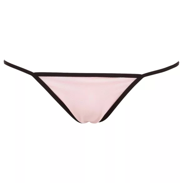 Cottelli - babydoll koronkowy z falbanką - czarny - L