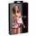 Cottelli - babydoll koronkowy z falbanką - czarny - XL
