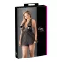 Cottelli Plus Size - babydoll koronkowy - czarny - 3XL