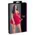 Cottelli Plus Size - babydoll koronkowy luźny - czerwony - 2XL