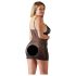 Cottelli Plus Size - koronkowa przezroczysta koszulka nocna (czarna) - 4XL
