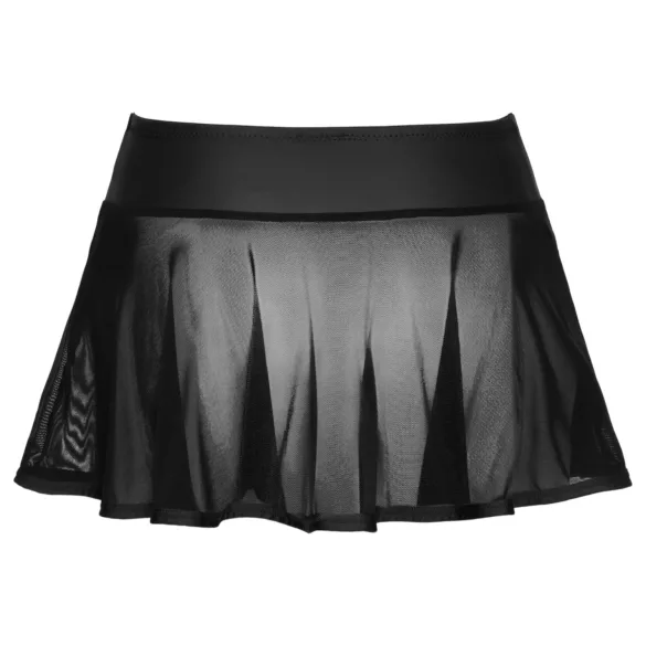 Cottelli - spódniczka mini plisowana - czarna