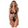 Obsessive Keira - body z paskami - czarne - L/XL