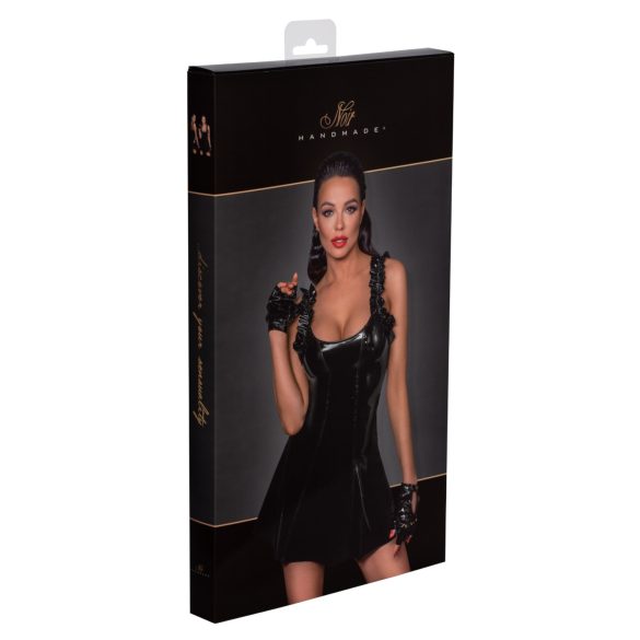 Noir - falbanka mini sukienka (czarna) - L