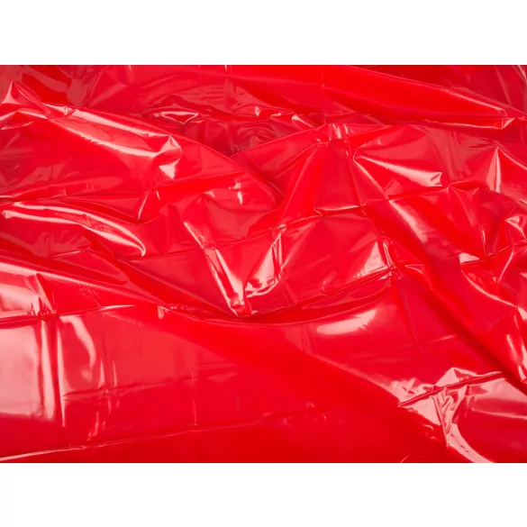 Lakierowane prześcieradło - prześcieradło erotyczne - czerwone - 200x220 cm