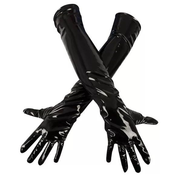 Black Level - rękawiczki lakierowane - czarne - L