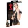 LATEX - bluzka damska z krótkim rękawem i zamkiem - lateks czarna - 2XL