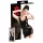Latex - sukienka mini bez rękawów - czarna - 2XL