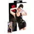 Latex - sukienka mini bez rękawów - czarna - 2XL