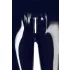 LATEX - legginsy z zamkiem - lateksowe - czarne