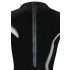 LATEX - damskie body z długim rękawem (czarne) - L