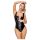 LATEX - lateksowe body z pełnym zamkiem (czarne)