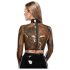 LATEX - przezroczysta lateksowa bluzka (przezroczysta-czarna) - S-L