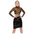 LATEX - przezroczysta lateksowa bluzka (półprzejrzysty czarny)