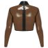 LATEX - przezroczysta lateksowa bluzka (przezroczysta-czarna) - S-L