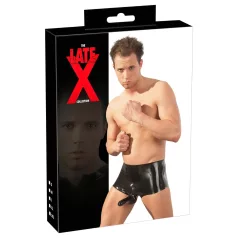 Late X bokserki + nakładka na penisa (czarna) - L/XL