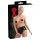 LATEX - majtki damskie z prezerwatywą dopochwową - lateks czarne
