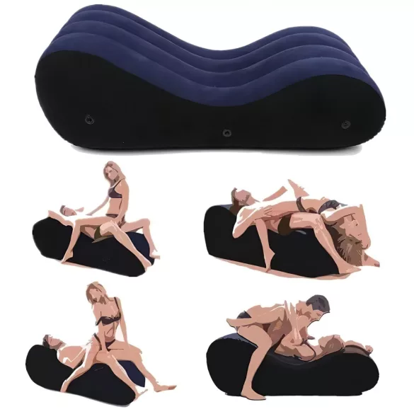 Desirel Magic Pillow - dmuchana sofa do seksu - duża (niebieska)