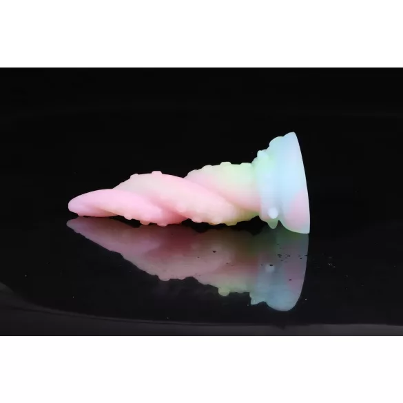 OgazR Kraken - dildo spiralne - 18 cm - tęczowy