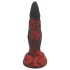 OgazR Hell Dong - dildo żebrowane - 20 cm - czerwony
