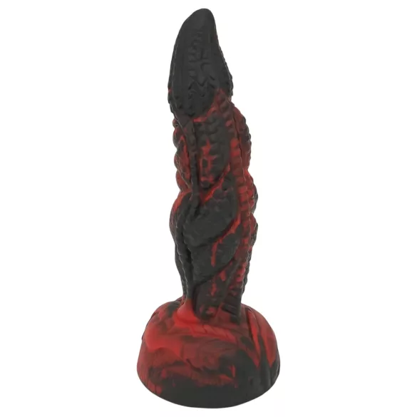 OgazR Hell Dong - dildo żebrowane - 20 cm - czerwony