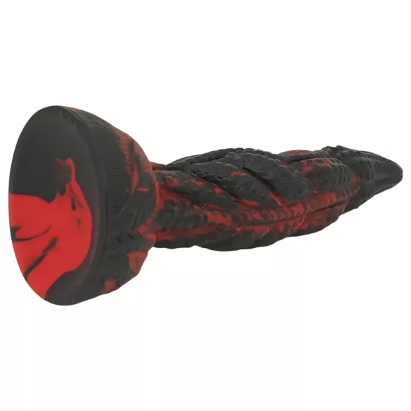 OgazR Hell Dong - dildo żebrowane - 20 cm - czerwony