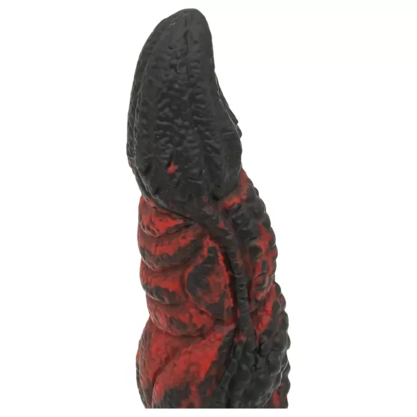 OgazR Hell Dong - dildo żebrowane - 20 cm - czerwony