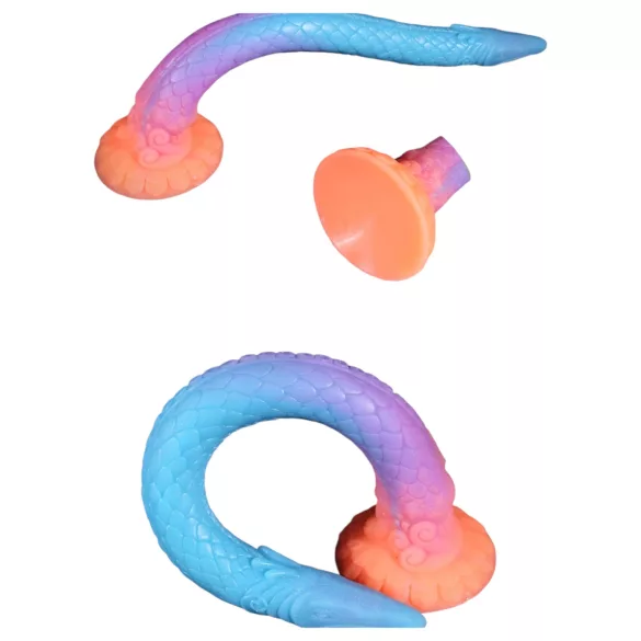 OgazR XXL Eel - długie analne dildo świecące w ciemności - 47 cm różowe