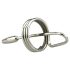 DeepRing - pierścień metalowy, dilatator - 9cm (srebrny)