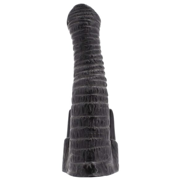 AnimHole Djumbo - dildo w kształcie trąby słonia - 18cm (czarny)