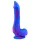 Inkipus - dildo z jądrami - silikon - 18 cm - niebiesko-różowy