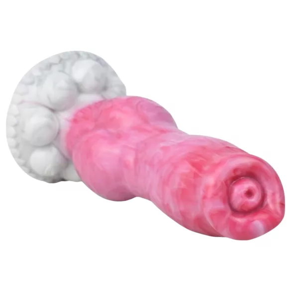 Animalorny Buldog - dildo penis psa - 17cm - różowy