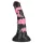 Bad Horse - silikonowy dildo w kształcie końskiego penisa - 18 cm (czarno-różowy)