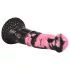 Bad Horse - silikonowy dildo w kształcie końskiego penisa - 18 cm (czarno-różowy)