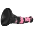 Bad Horse - silikonowy dildo w kształcie końskiego penisa - 18 cm (czarno-różowy)