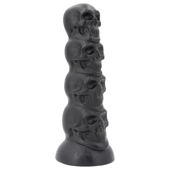 Topped Monster - dildo w kształcie czaszki - 22 cm (czarny)