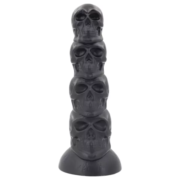 Topped Monster - dildo w kształcie czaszki - 22 cm (czarny)