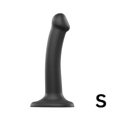   Strap-on-me - podwójny dildo - dwuwarstwowy silikon - czarny