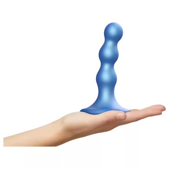 Strap-on-me Balls S - dildo z kulkami - z przyssawką - niebieski