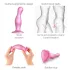 Strap-on-me Curvy S - falowany dildo z przyssawką (różowy)