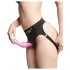 Strap-on-me Curvy S - falowany dildo z przyssawką (różowy)