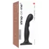 Strap-on-me P&G S - dildo z przyssawką wygięte - czarny