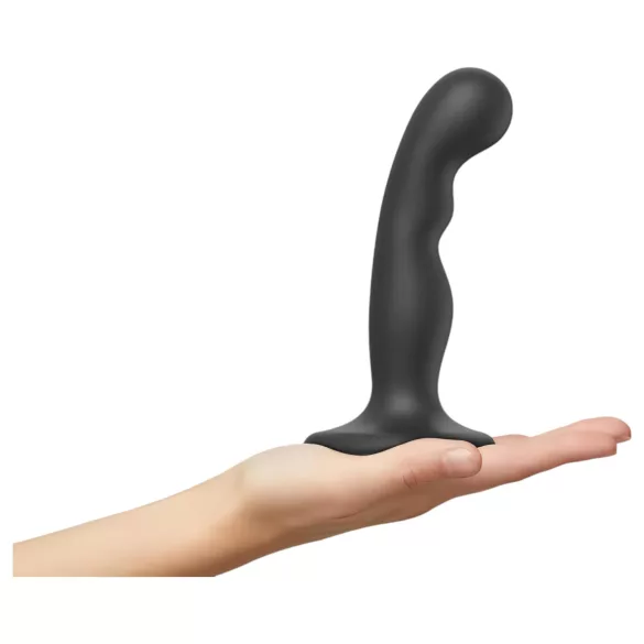 Strap-on-me P&G S - dildo z przyssawką wygięte - czarny