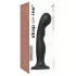 Strap-on-me - dildo z przyssawką - wygięte - czarne - P&G L