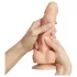 Strap-on-me S - dwuwarstwowe dildo z przyssawką (kolor cielisty)