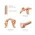 Strap-on-me S - dwuwarstwowe dildo z przyssawką (kolor cielisty)