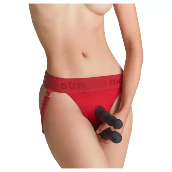Strap-on-me - majtki do dilda z paskiem - XS-XXL - czerwone