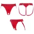 Strap-on-me - majtki do dilda z paskiem - XS-XXL - czerwone
