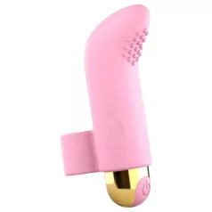   Love to Love - wibrator na palec ładowany USB - silikon różowy