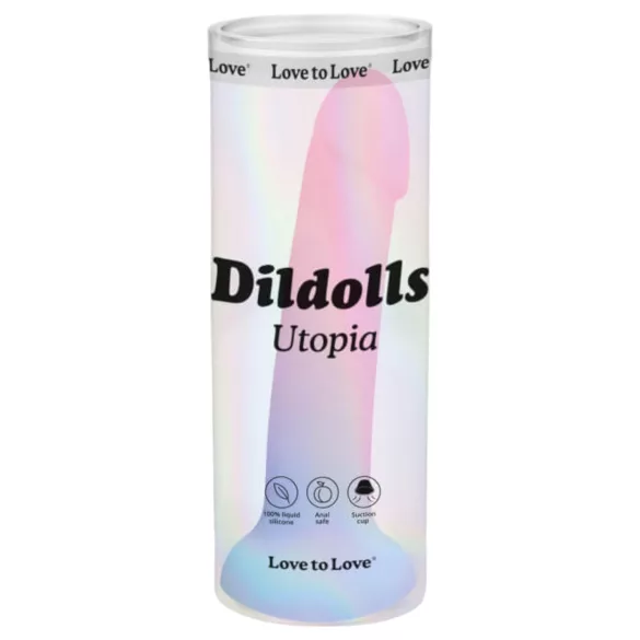 Dildolls Utopia - dildo z przyssawką - silikonowe - kolorowe